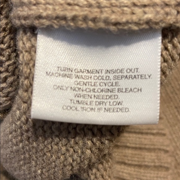 David Taylor Fair Isle zip-up cardigan sweater Brown/Beige pockets Grandpacore L - Picture 8 of 11